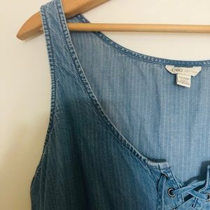 Boho Denim Tank 🧵